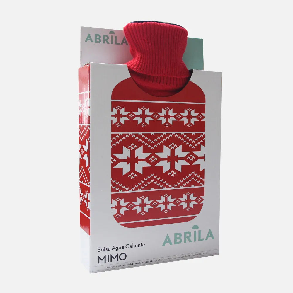 Bolsa de agua caliente Mimo 1,7 L Navidad de FABRILAMP en color rojo – vista de detalle