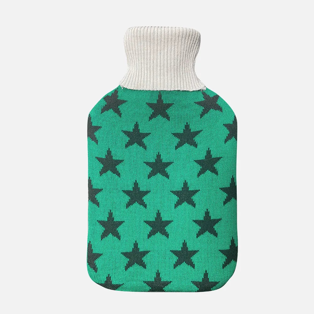 Bolsa de agua caliente Mimo 1,7 L Estrellas de FABRILAMP en color verde
