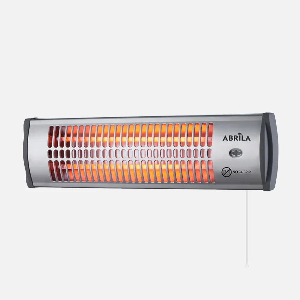 Estufa de cuarzo Tioman 1200 W de FABRILAMP en color negro/plata