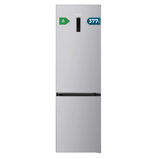 Frigorífico combi Cecotec Bolero CoolMarket 377 Inox A, vista frontal