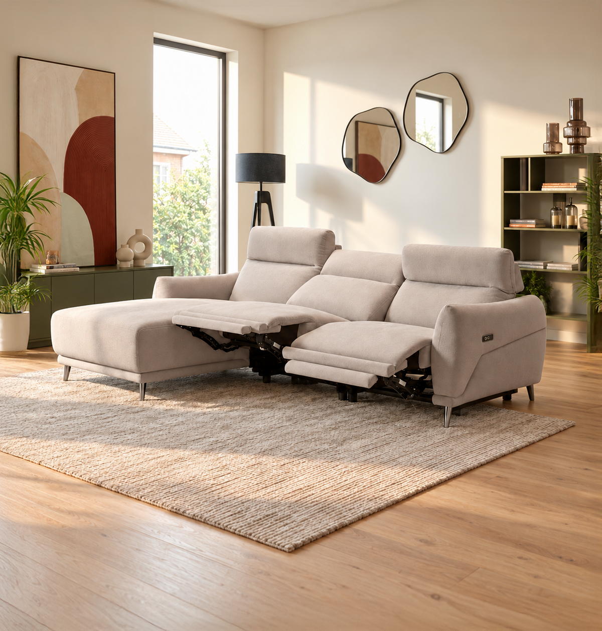 Sofá chaise longue Munich Chitra
