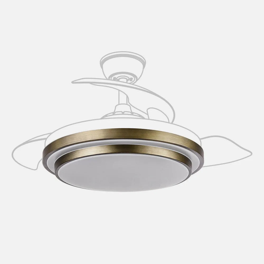 Difusor para ventilador de techo Ibe de FABRILAMP en color cuero
