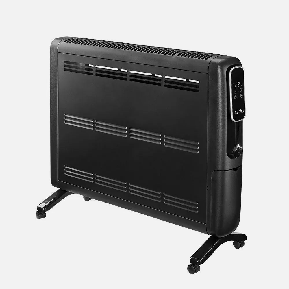 Emisor térmico de aluminio Alpino 2400 W de FABRILAMP en color negro