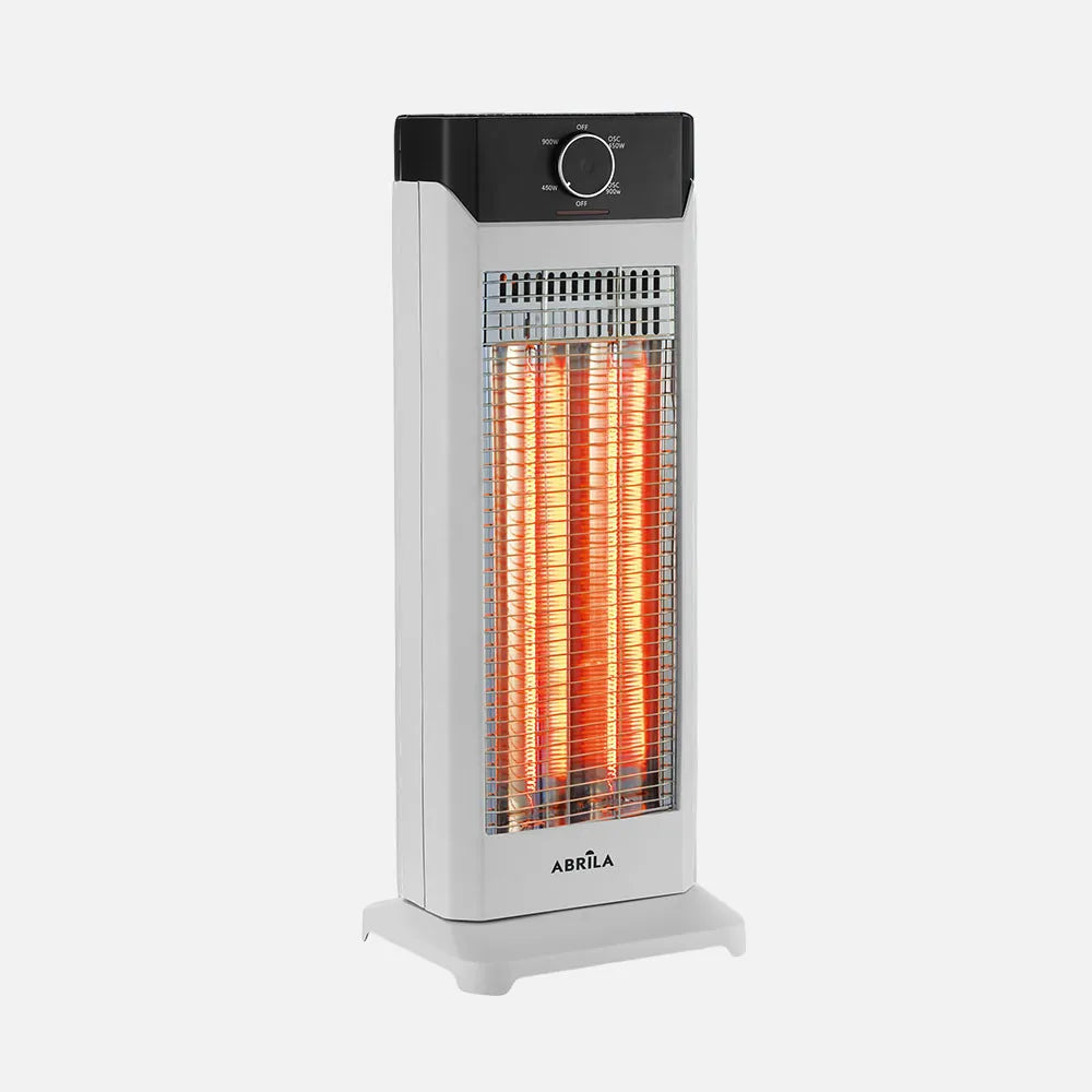 Estufa de carbono Morris 900 W de FABRILAMP en color blanco/negro