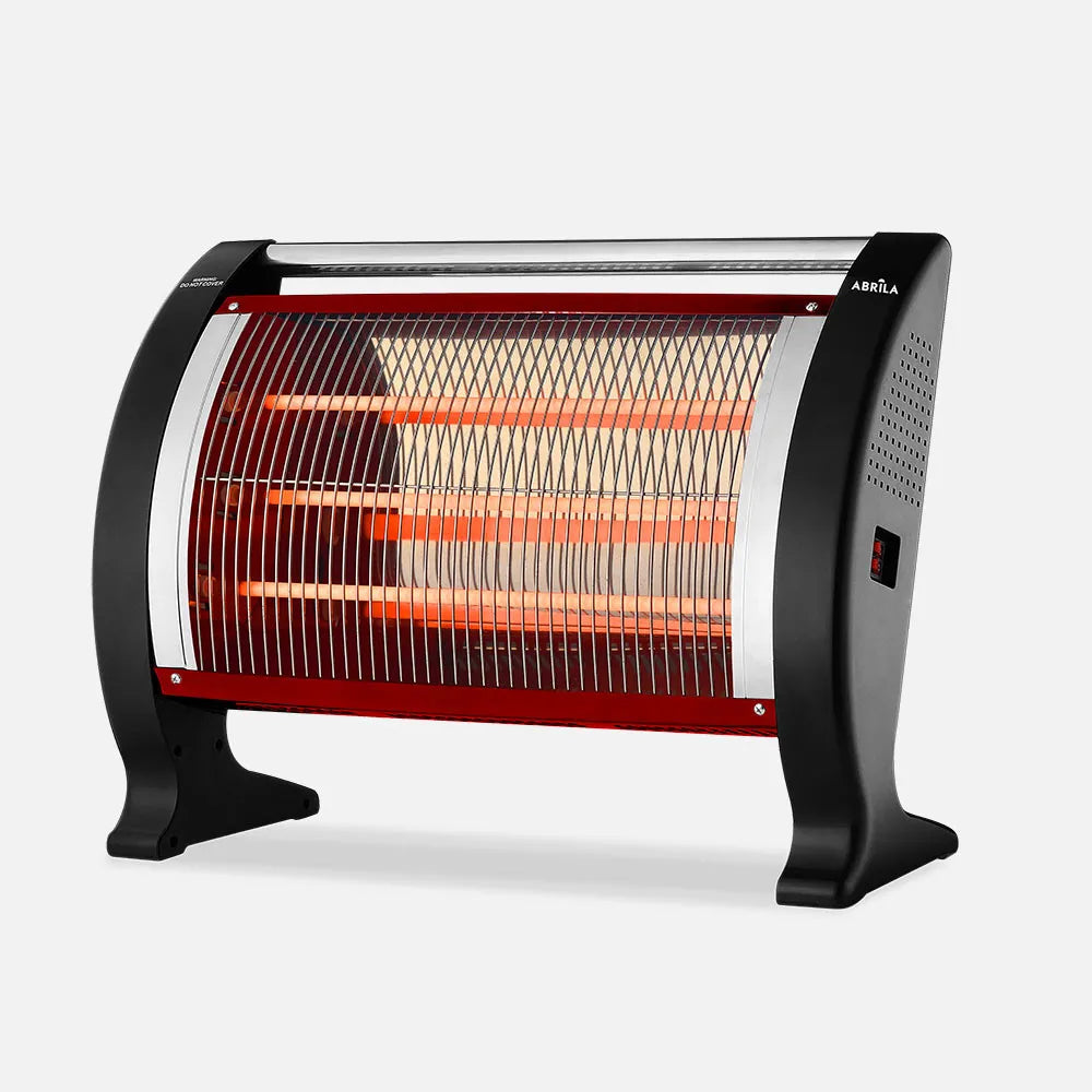 Estufa de cuarzo Ananta 2000 W de FABRILAMP en color negro