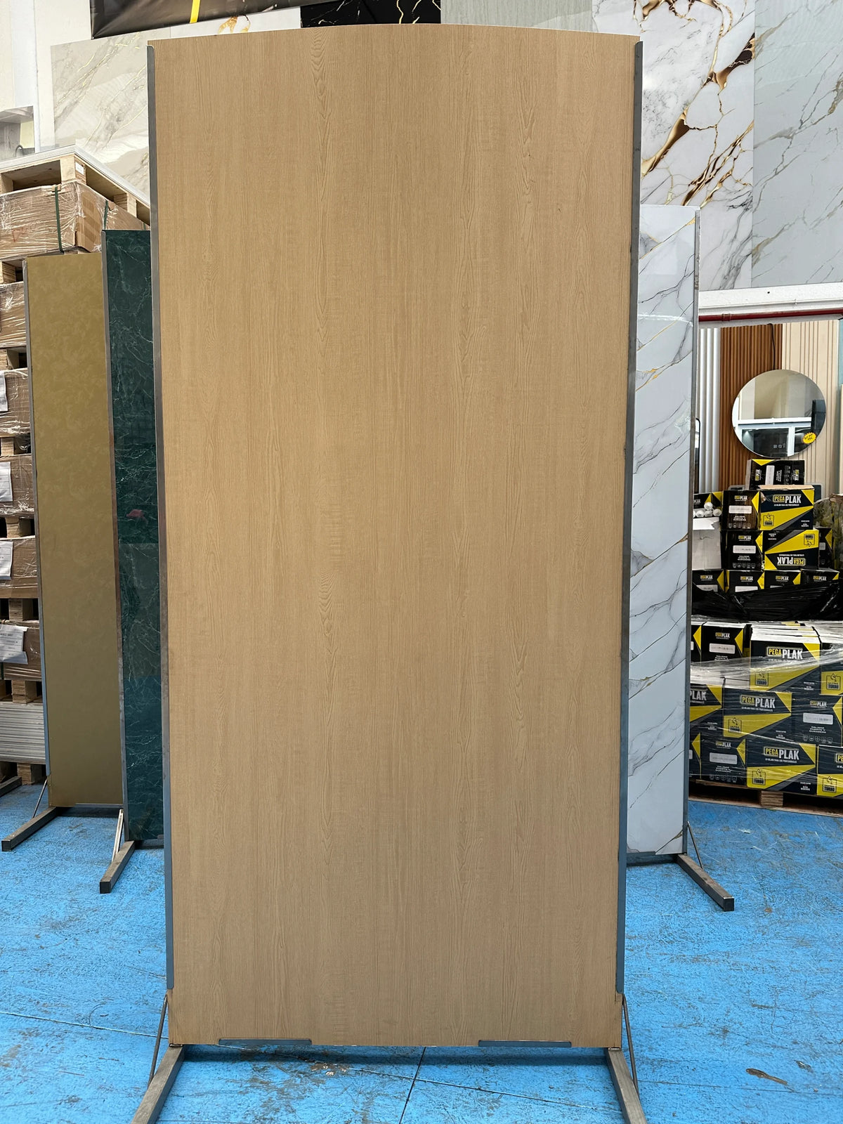 Placa decorativa polvo de piedra Madera Haya 260 x 122 cm