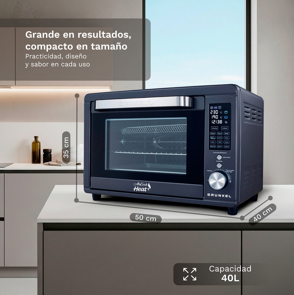 Horno eléctrico de sobremesa digital de 40 L Grunkel HR-40AIRCOOK