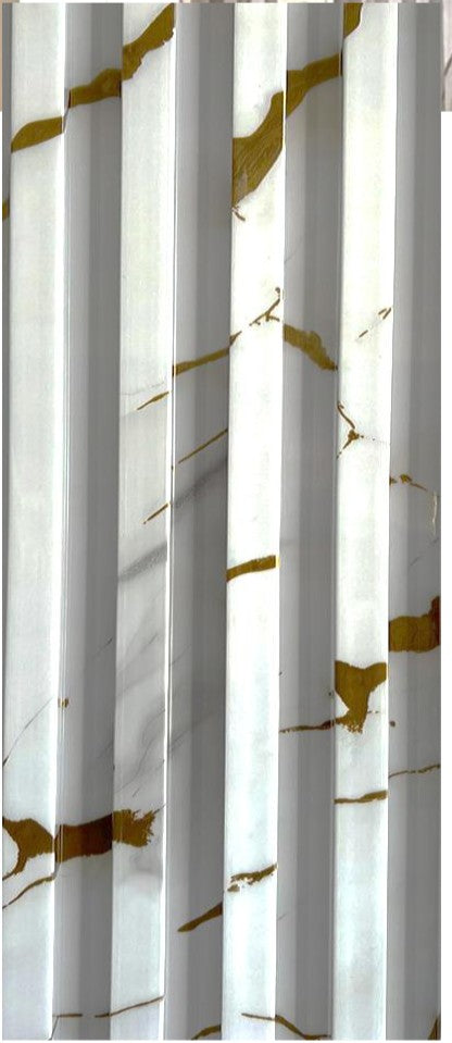Listón decorativo PVC Blanco Rayo 290 x 16 cm