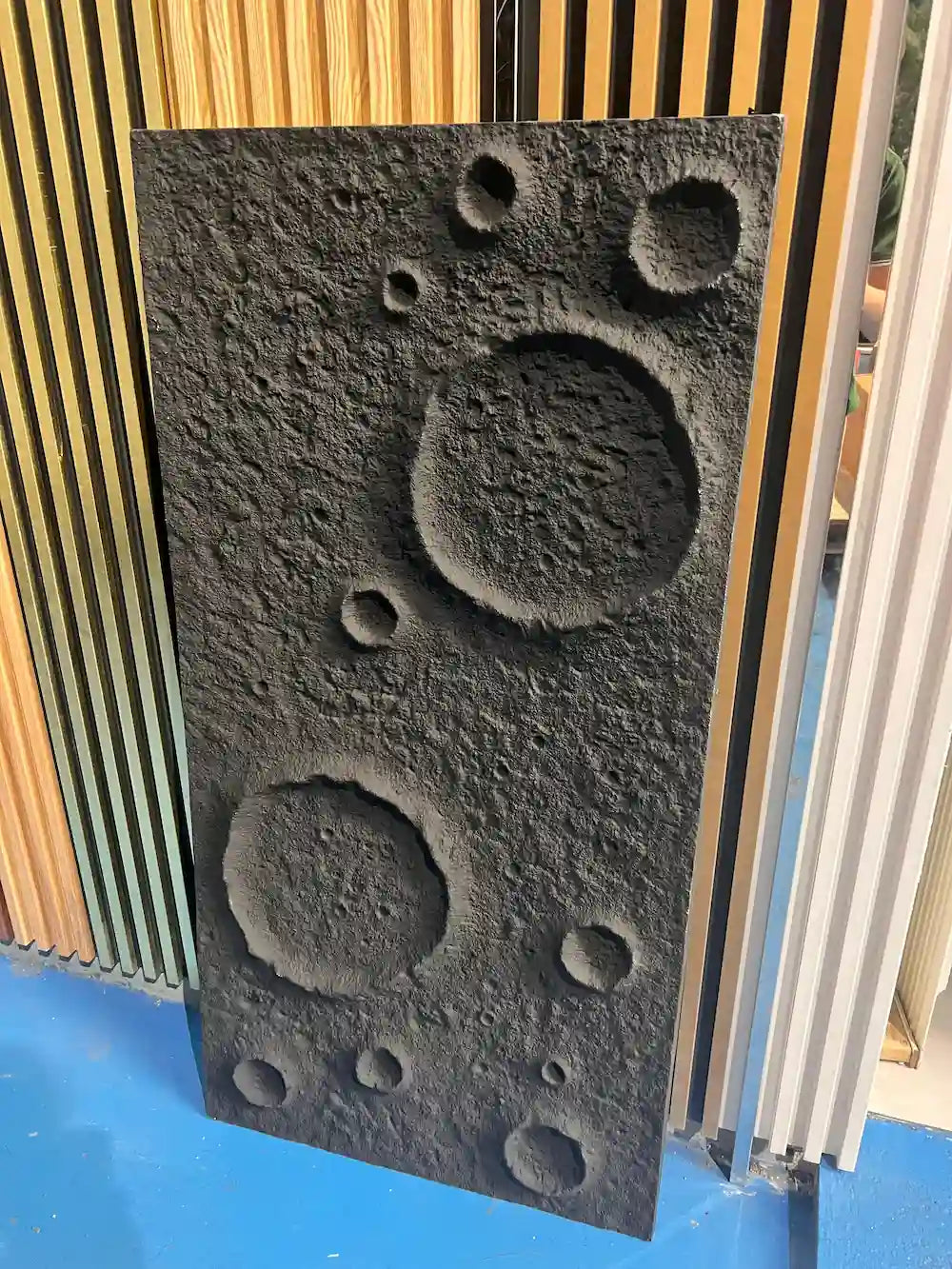 Panel de piedra PU Lunar Negro 120 x 60 cm