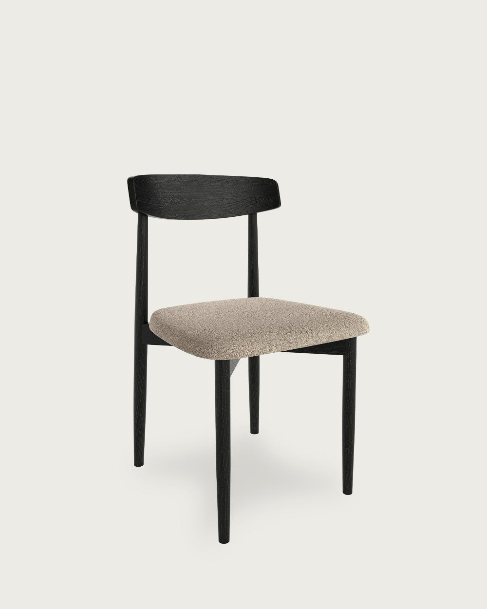 Juego de 2 sillas Malmo roble negro