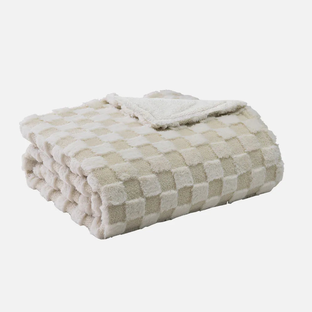 Manta eléctrica Alcantara 160 W de FABRILAMP en color beige/blanco