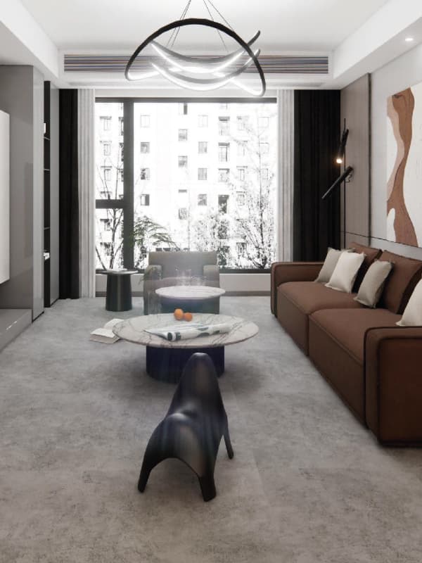 Panel decorativo SPC machihembrado Microcemento Beige 196 x 94 cm