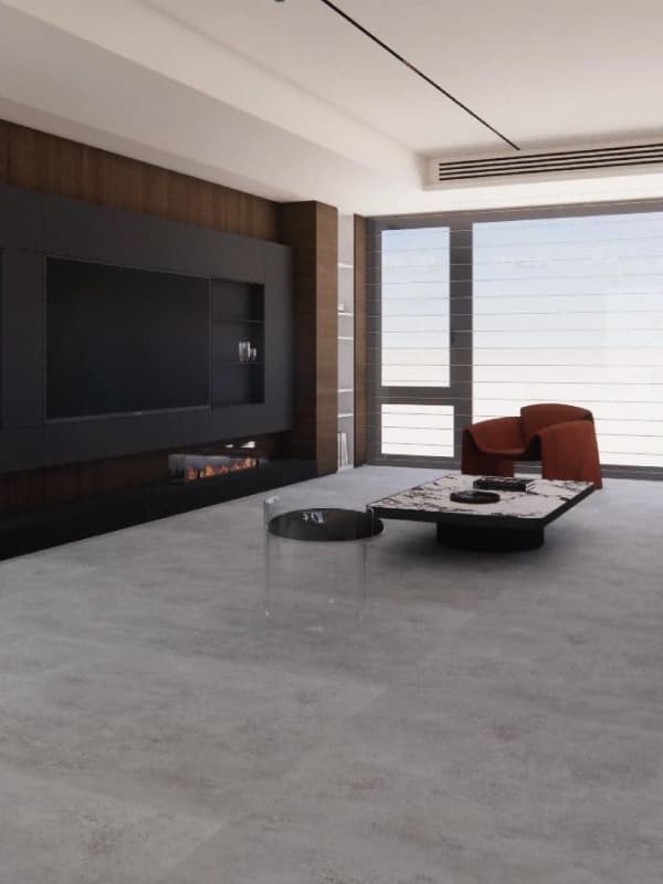 Panel decorativo SPC machihembrado Microcemento Gris 196 x 94 cm