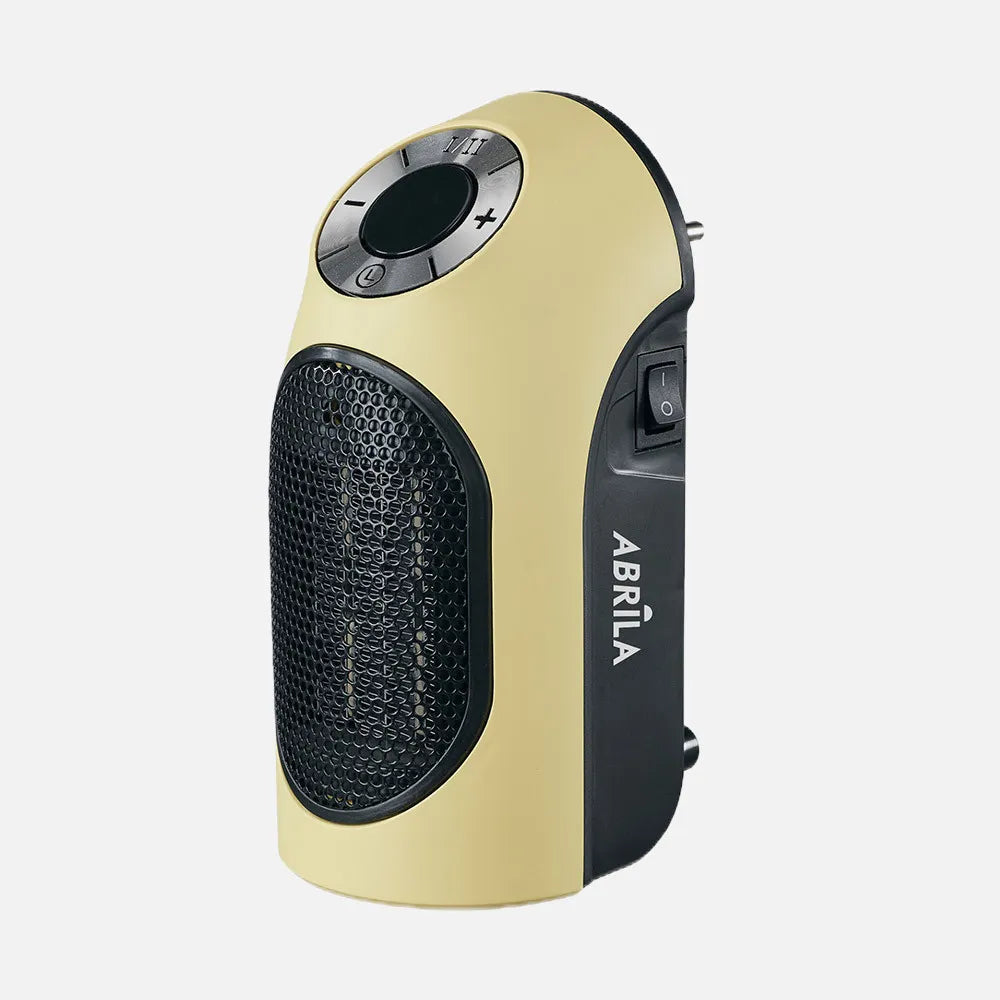 Mini calefactor cerámico Golfo 500 W de FABRILAMP en color negro