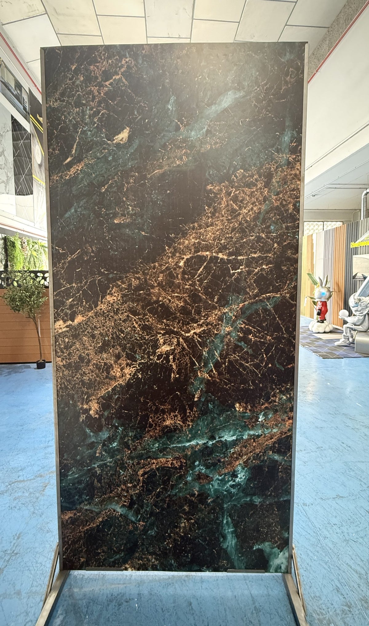 Placa decorativa polvo de piedra Nebulosa Mate 260 x 122 cm