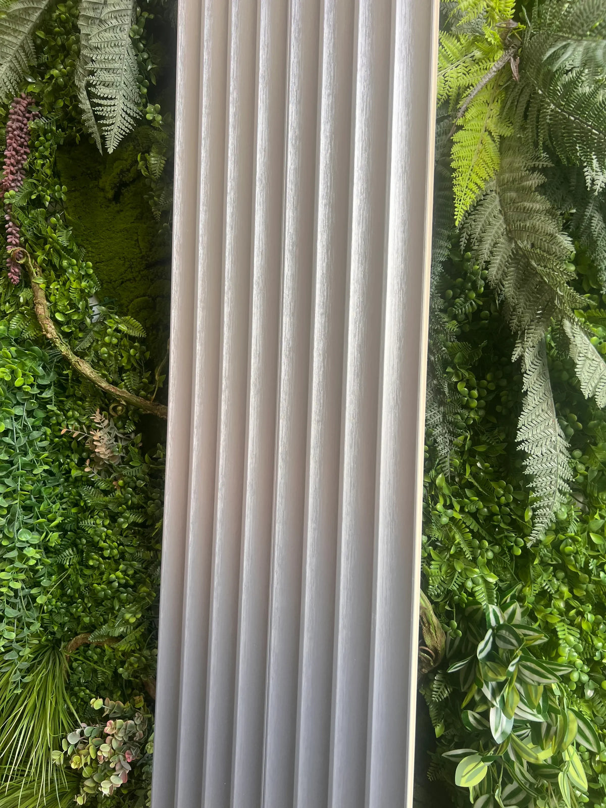 Listón decorativo PVC Onda Plateado 290 x 20 cm