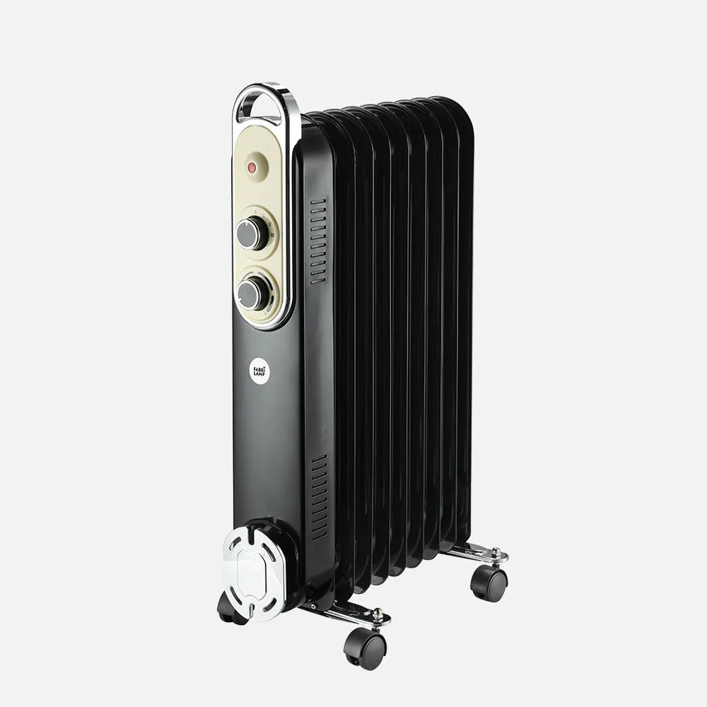 Radiador de aceite Amarantus 2000 W de FABRILAMP en color negro/beige