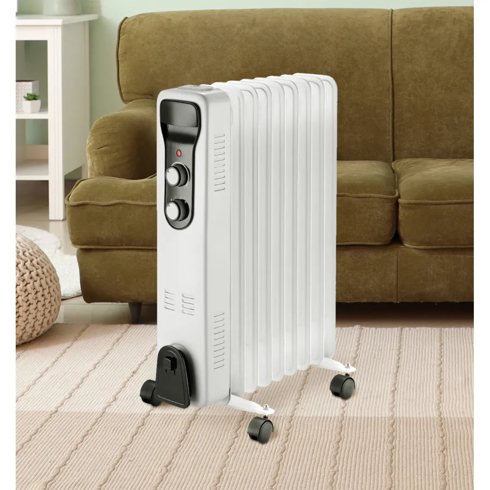 Radiador de aceite Brasilia 2000 W de FABRILAMP en color blanco/negro – vista de detalle