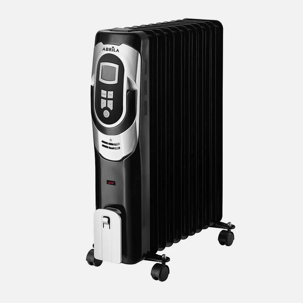 Radiador de aceite Confort 2500 W de FABRILAMP en color negro/plata