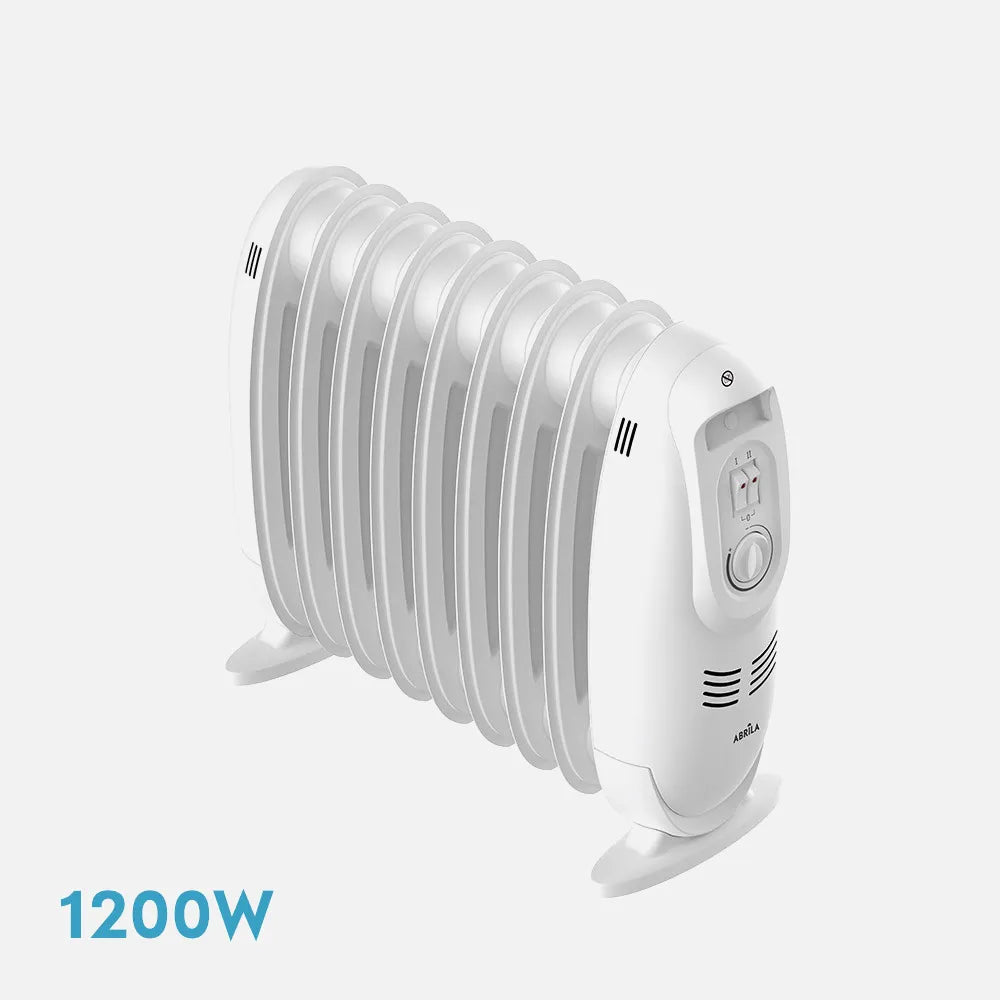 Radiador de aceite Irlanda 1200 W de FABRILAMP en color blanco – vista de detalle