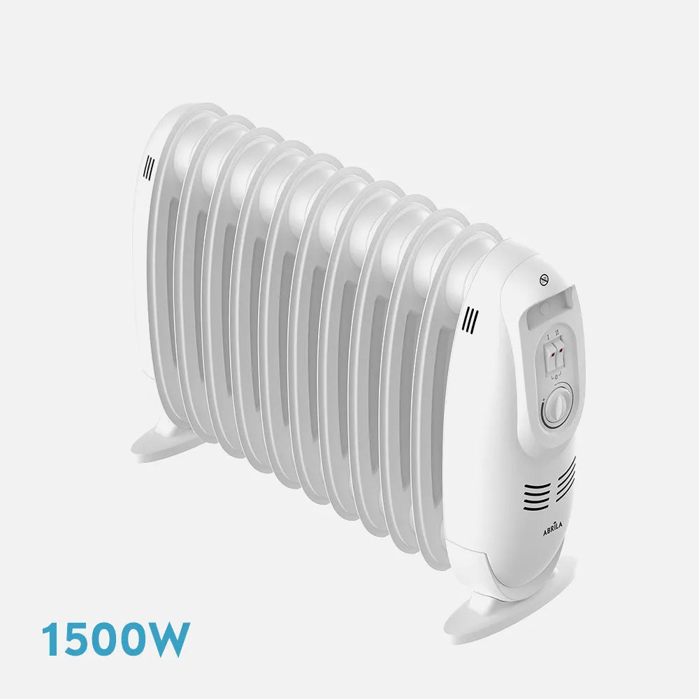 Radiador de aceite Irlanda 1500 W de FABRILAMP en color blanco – vista de detalle