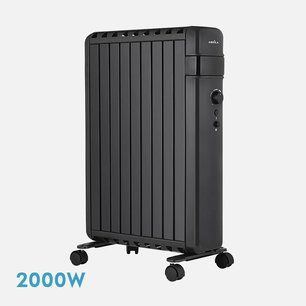 Radiador de aceite Polonia 2000 W de FABRILAMP en color negro – vista de detalle
