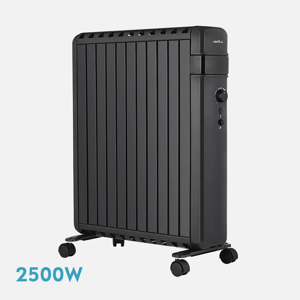 Radiador de aceite Polonia 2500 W de FABRILAMP en color negro – vista de detalle