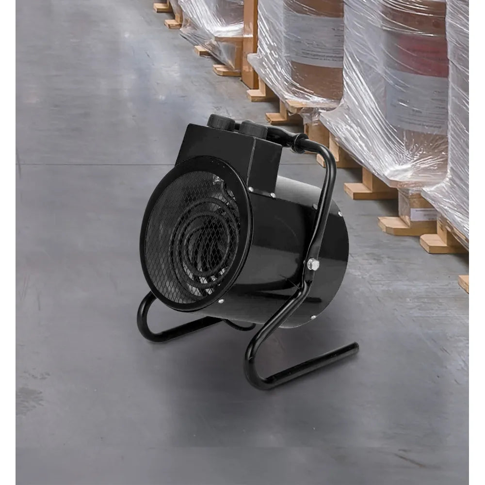 Calefactor industrial Zenon 3000 W de FABRILAMP en color negro – vista de detalle