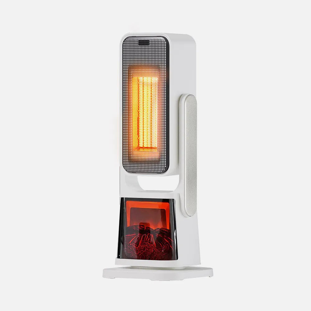 Calefactor cerámico vertical Simoneta 2000 W de FABRILAMP en color blanco/negro
