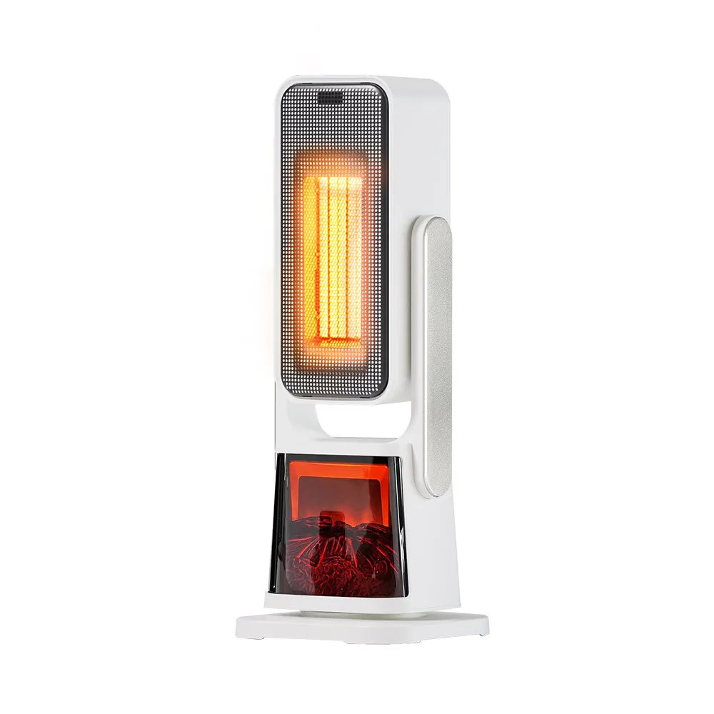 Calefactor cerámico vertical Simoneta 2000 W de FABRILAMP en color blanco/negro – vista de detalle