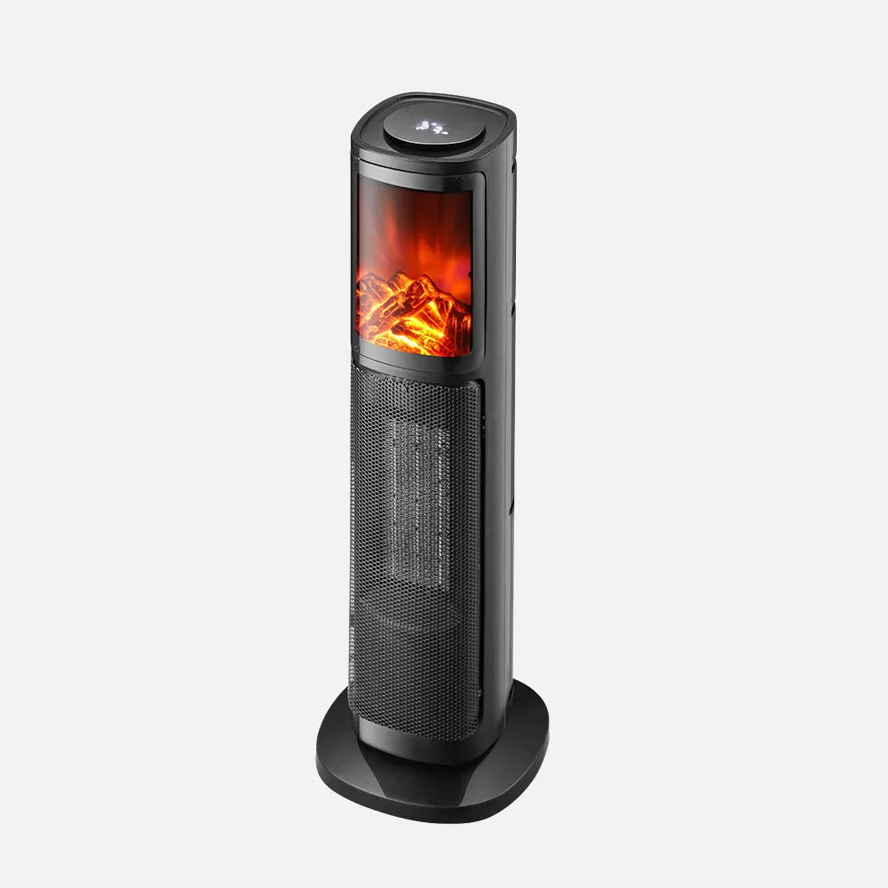 Calefactor cerámico vertical Enebro 2000 W de FABRILAMP en color negro