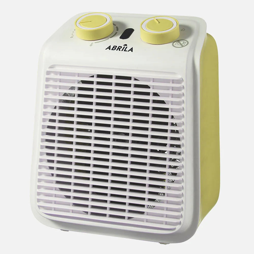 Calefactor termoventilador Ponce 2000 W de FABRILAMP en color amarillo/blanco
