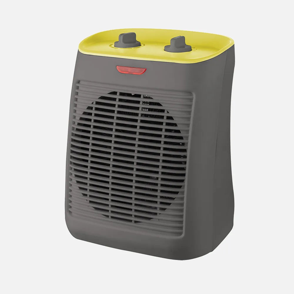 Calefactor termoventilador Taray 2000 W de FABRILAMP en color gris/amarillo