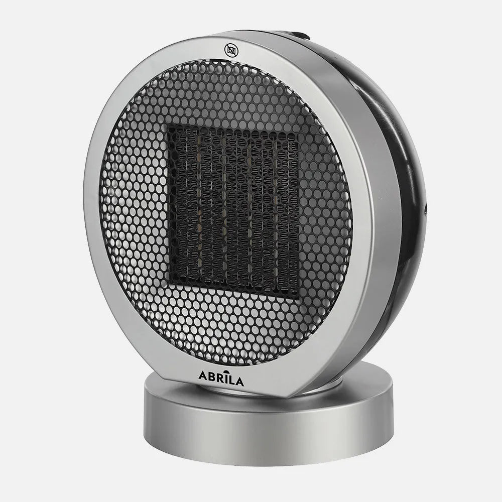 Calefactor cerámico Pomelo 2000 W de FABRILAMP en color negro/plata