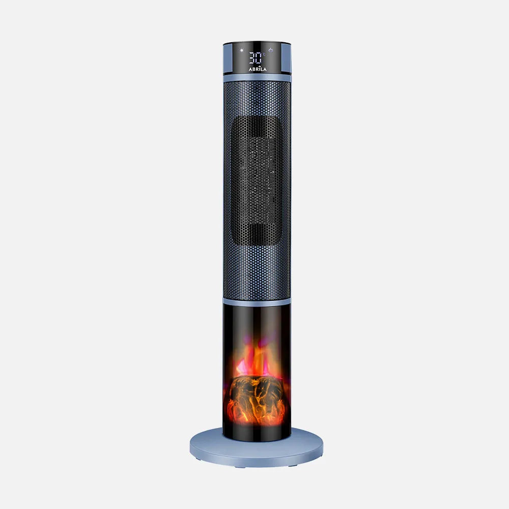 Calefactor cerámico efecto llama Everton Alto 2000 W de FABRILAMP en color azul/negro
