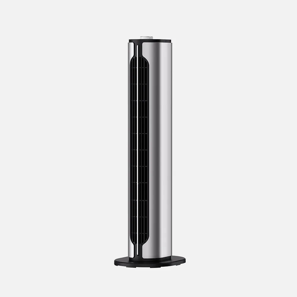 Calefactor cerámico vertical Canada 1500 W de FABRILAMP en color plata/negro