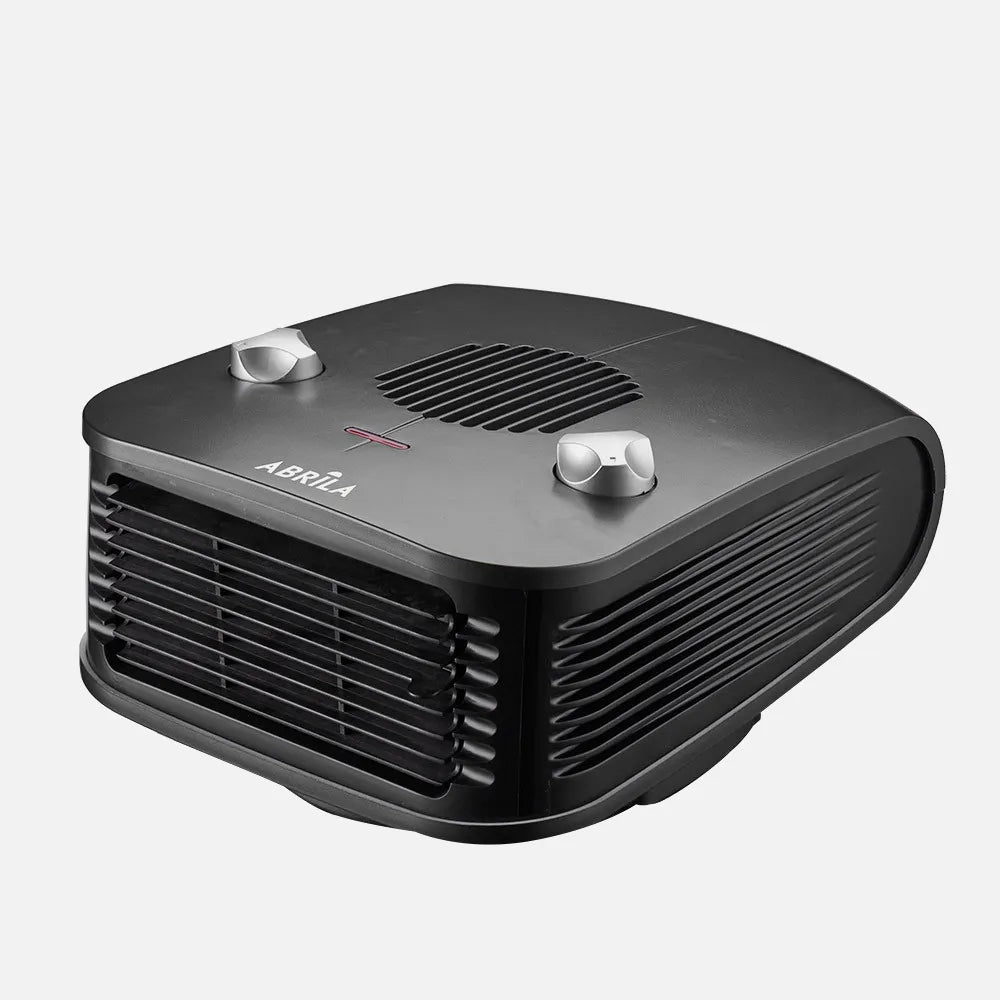 Calefactor termoventilador Ardor 2000 W de FABRILAMP en color negro/plata