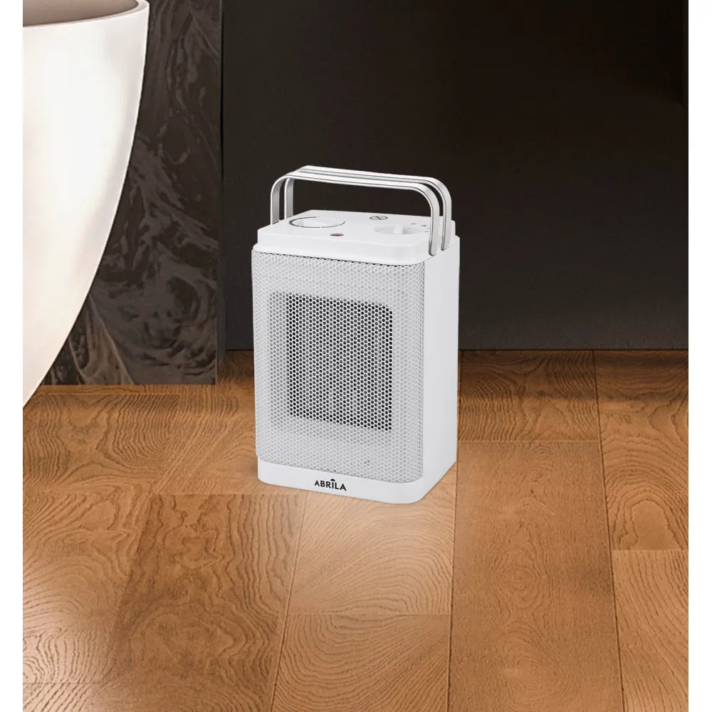 Calefactor cerámico Bribon 1500 W de FABRILAMP en color blanco – vista de detalle