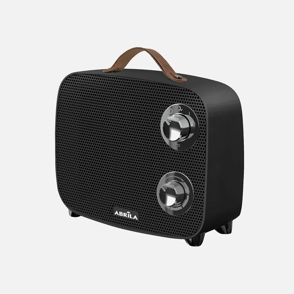 Calefactor cerámico Corcega 1500 W de FABRILAMP en color negro/cromo