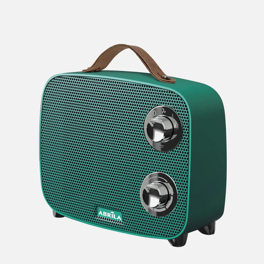 Calefactor cerámico Corcega 1500 W de FABRILAMP en color verde/cromo