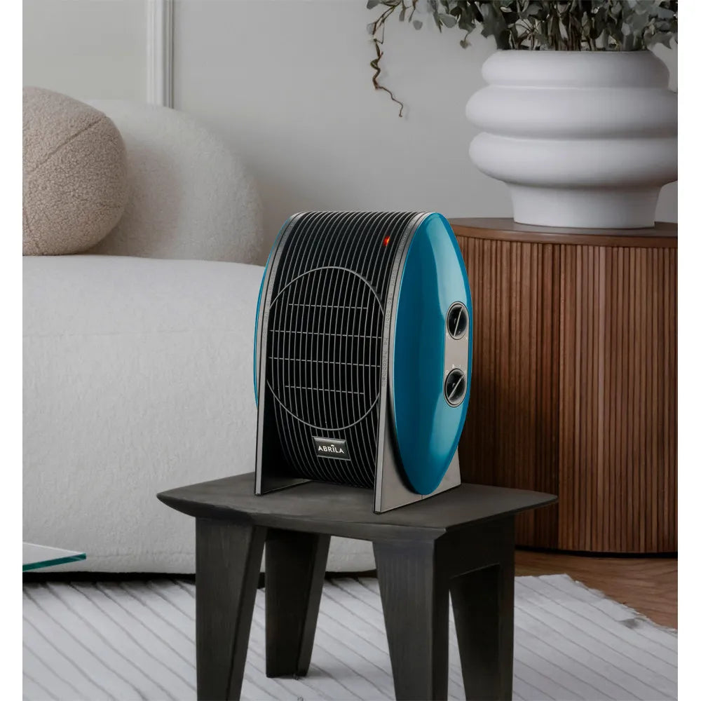 Calefactor termoventilador Desierto 2000 W de FABRILAMP en color azul – vista de detalle