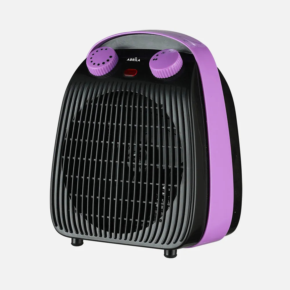 Calefactor termoventilador Burlete 2000 W de FABRILAMP en color negro/lila