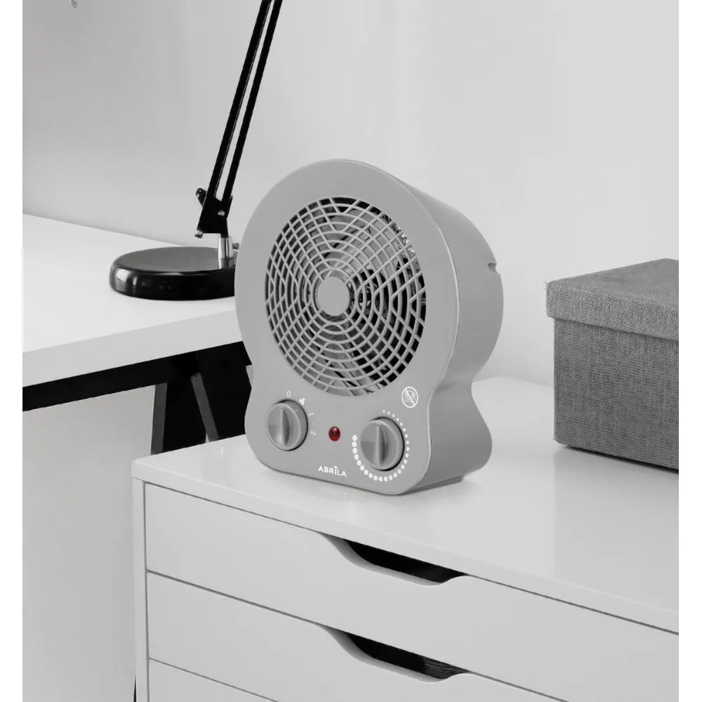 Calefactor termoventilador Cremona 2000 W de FABRILAMP en color gris – vista de detalle