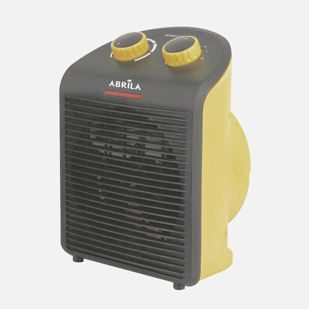 Calefactor termoventilador Croacia 2000 W de FABRILAMP en color amarillo/negro