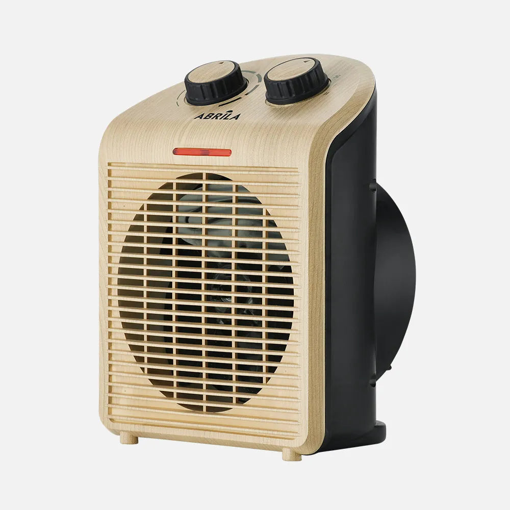 Calefactor termoventilador Ferry 2000 W de FABRILAMP en color negro/haya