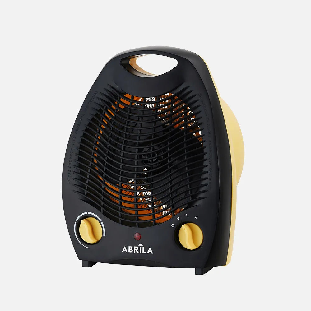 Calefactor termoventilador Lubian 2000 W de FABRILAMP en color amarillo/negro