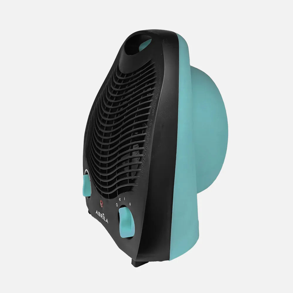 Calefactor termoventilador Lubian 2000 W de FABRILAMP en color turquesa/negro – vista de detalle