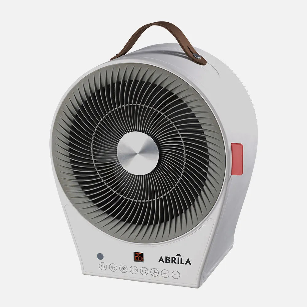 Calefactor 2 en 1 Marajá 2000 W de FABRILAMP en color blanco/gris