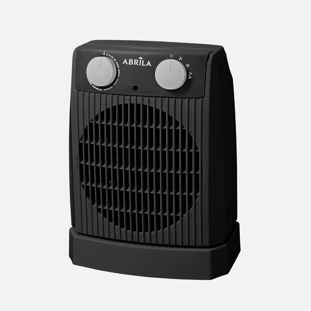 Calefactor termoventilador Nairobi 2000 W (26,4x20x12,9 cm) de FABRILAMP en color gris/negro