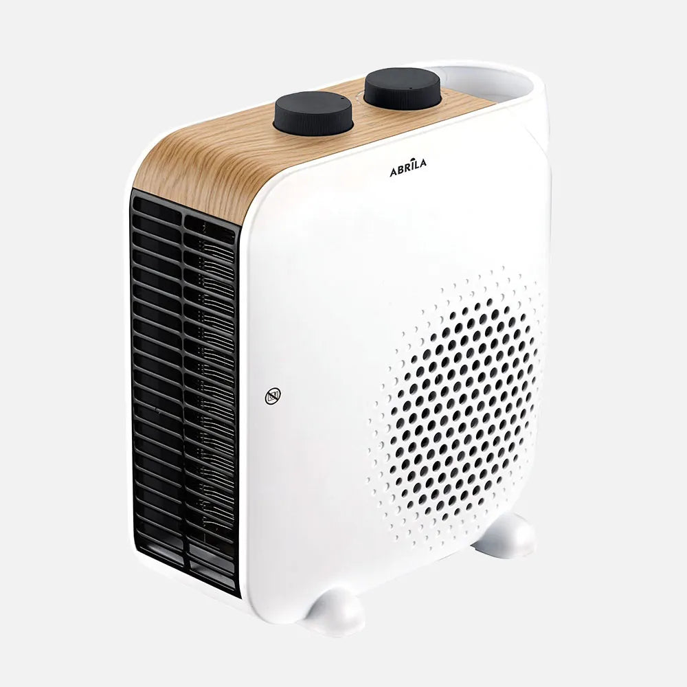 Calefactor termoventilador Trail 2000 W de FABRILAMP en color blanco/haya